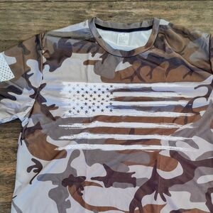 Camouflage American Flag T-Shirt